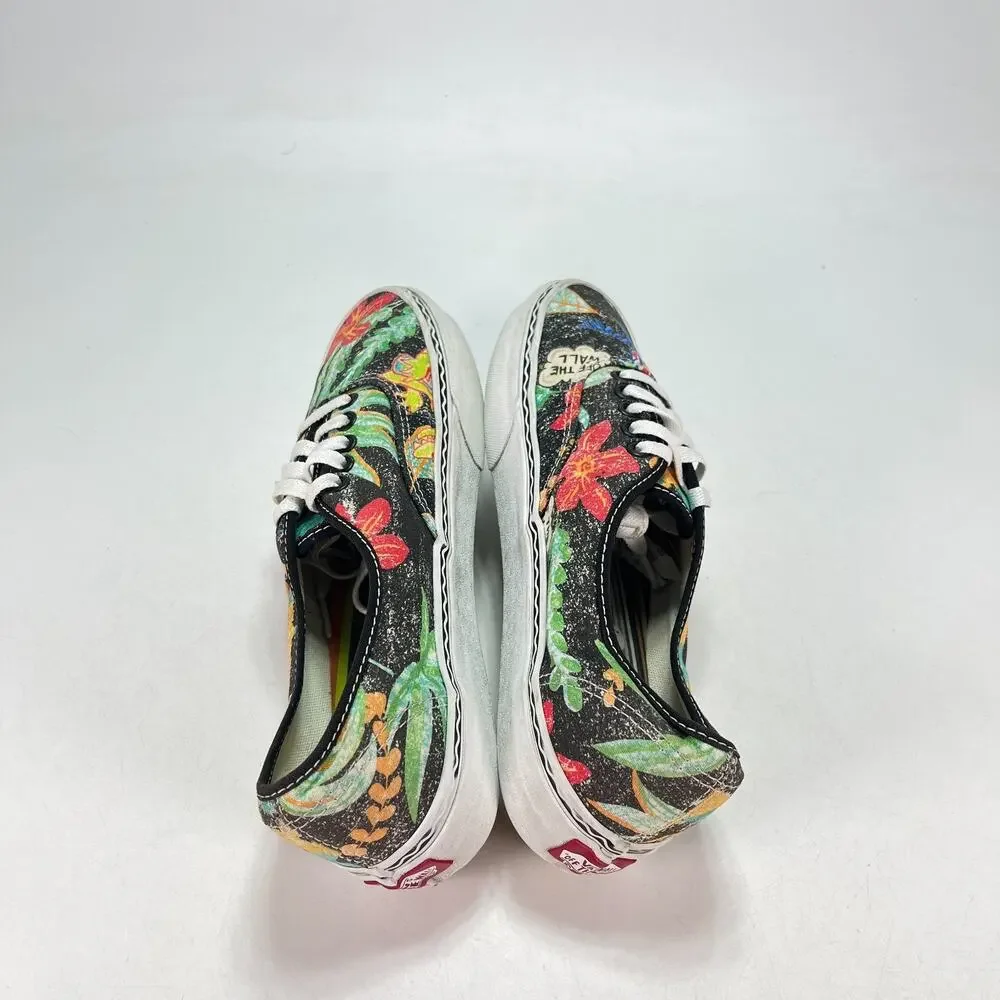 Vans Authentic Crayola Multi Jungle Leopard Low Top Sneakers 721356 Men's Size 8